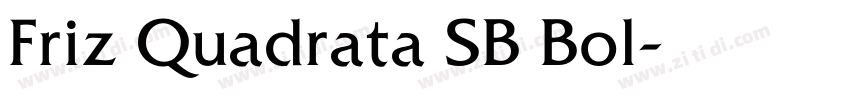 Friz Quadrata SB Bol字体转换